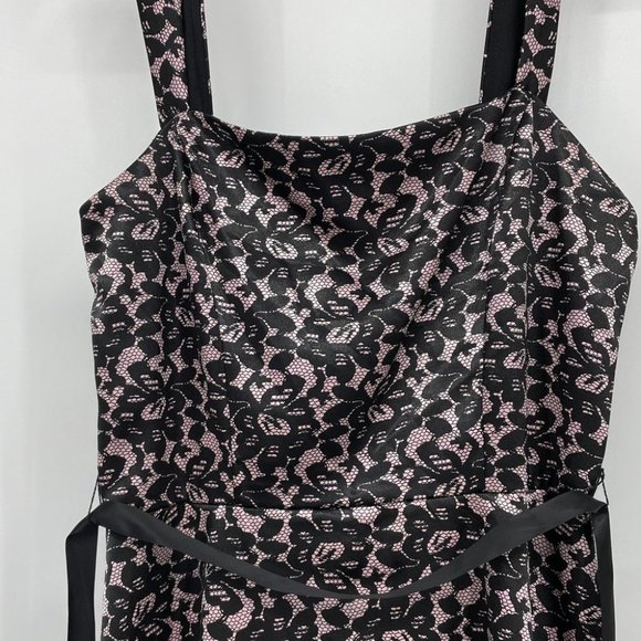 Ruby Rox Y2K Goth Punk black pink lace satin dress - Picture 7 of 14